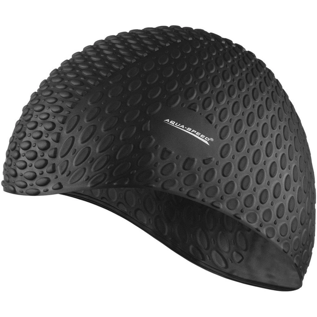 Шапка для плавання Aqua Speed Bubble 102-07 чорний Уні OSFM (5908217635761) - изображение 1
