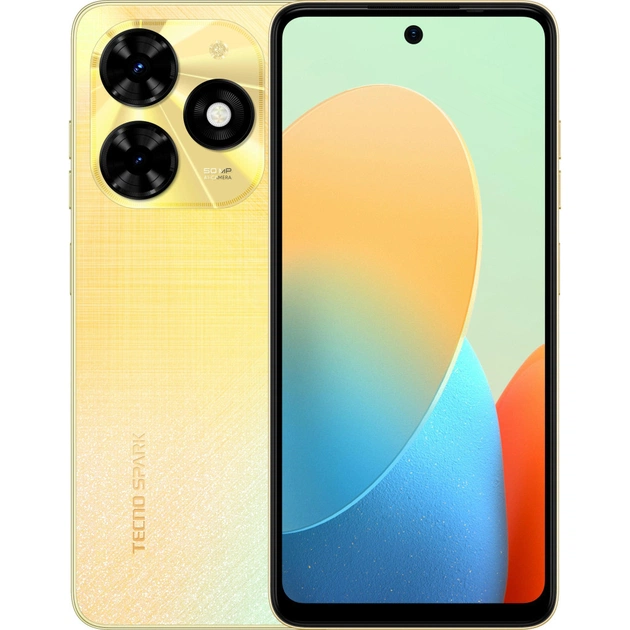 Мобільний телефон Tecno Spark 20C 8/128Gb Alpenglow Gold (4894947016943) - изображение 1