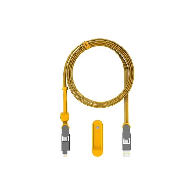 Дата кабель 6in1 inCharge XL 3.0m yellow Rolling Square (XLL03R) - picture 1