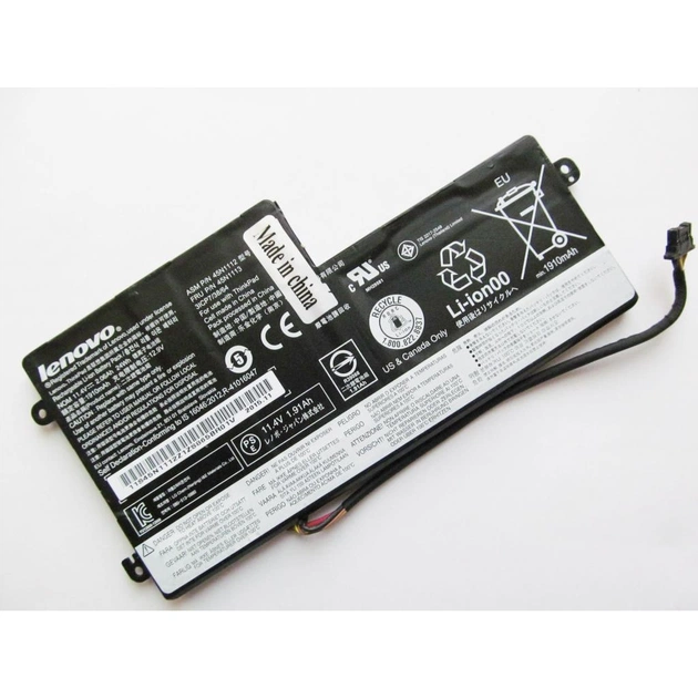 Аккумулятор для ноутбука Lenovo ThinkPad X240s, 24Wh (2060mAh), 3cell, 11.4V, Li-ion, intern (A47477) - изображение 1