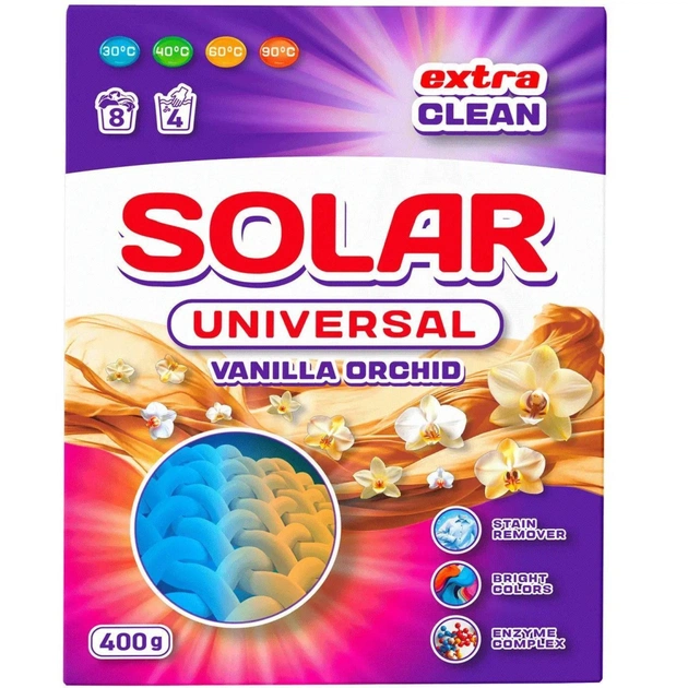 Пральний порошок Solar Household Universal Vanilla Orchid 400 г (4820269930254) - зображення 1