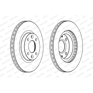 Гальмівний диск FERODO DDF2327C зображення 1
