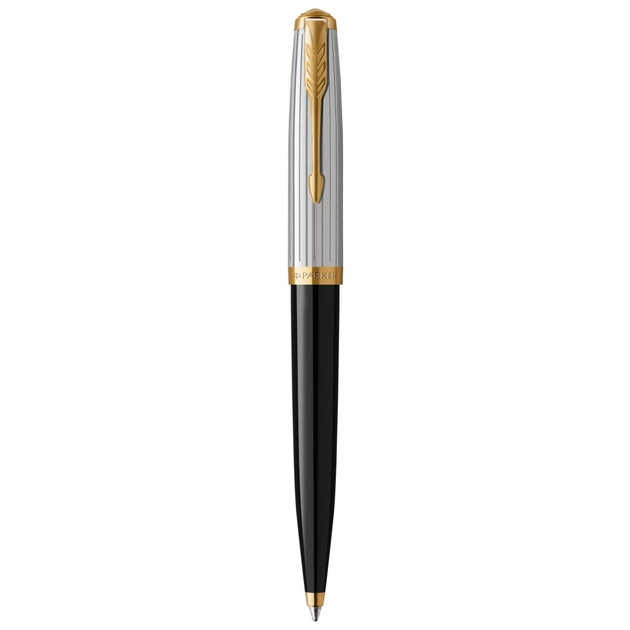 Ручка шариковая Parker 51 Premium Black GT BP (56 132) - изображение 1