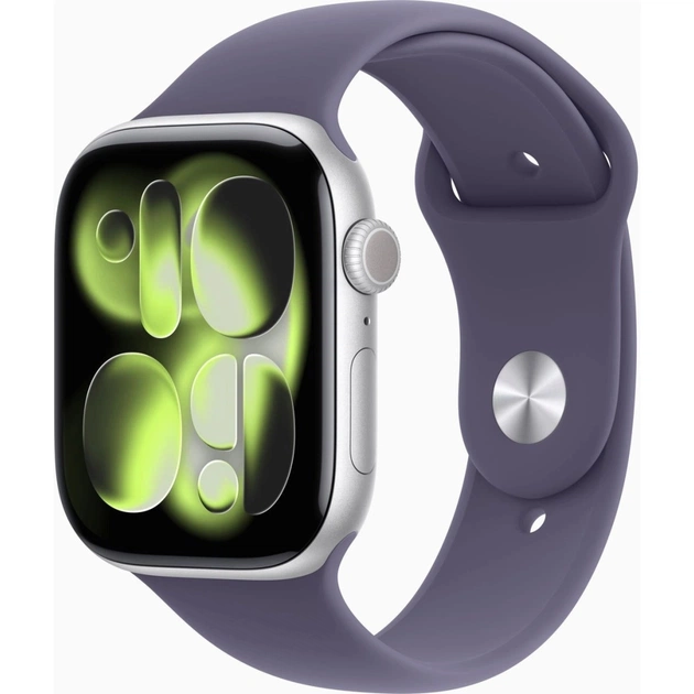 Смарт-годинник Apple Watch Series 11 GPS 46mm Silver Aluminium Case with Purple Fog Sport Band - S/M (MEV94RK/A) - зображення 1