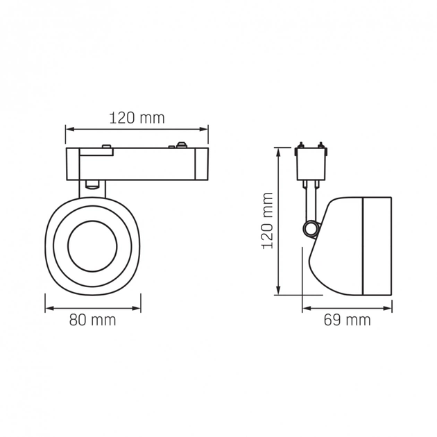 Світильник Videx LA78B 18W 4000K 48V Black (VL-TRMS-LA78B) - picture 2