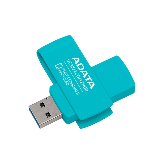 USB флеш накопичувач ADATA 128GB UC310 Eco Green USB 3.2 (UC310E-128G-RGN) - изображение 1
