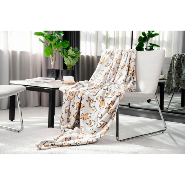 Плед Ardesto Flannel коргі, 160х200 см (ART0109PB) - picture 2