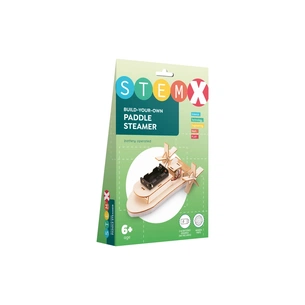 Конструктор Stem Колісний пароплав Дерев'яний на батарейках (3858894673728) зображення 1