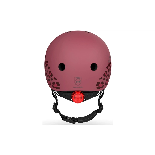 Шолом Scoot&Ride вишневий з ліхтариком 45-51см (SR-181206-WILDCAT) - picture 3