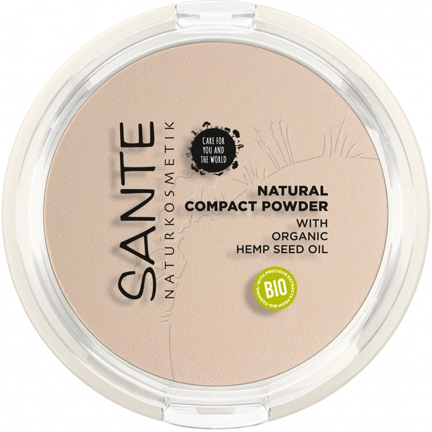 Пудра для обличчя Sante Natural Compact Powder 01 - Cool Ivory 9 г (4025089085379) - picture 1