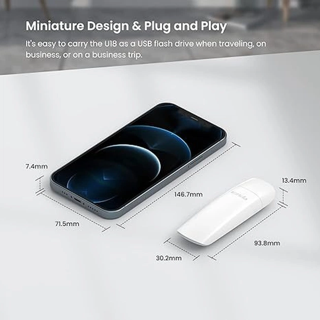 Бездротовий адаптер Tenda U18 (AX1800) - picture 5