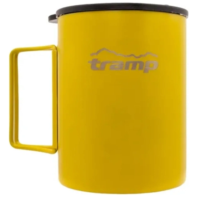 Чашка туристична Tramp зі складаними ручками та поїлкою 400 мл Mustard (UTRC-137-mustard) - зображення 1