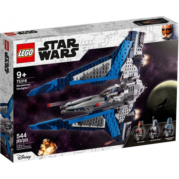 Конструктор LEGO Star Wars Зоряний винищувач мандалорців 544 деталі (75316) - изображение 1