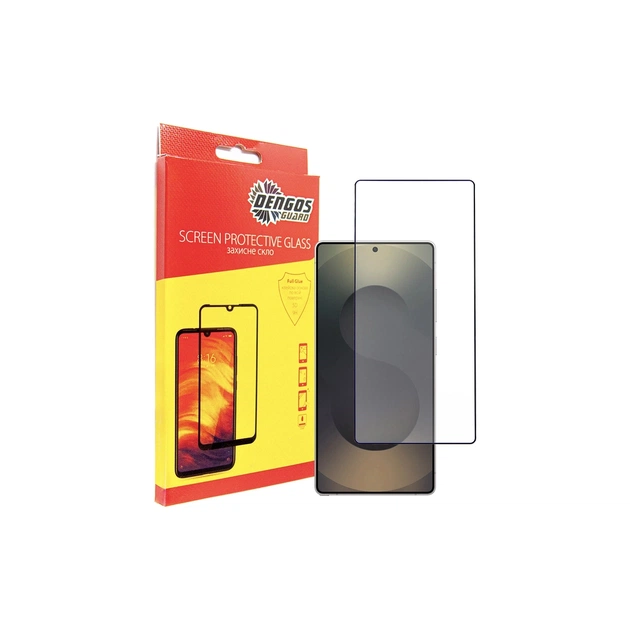 Скло захисне Dengos Full Glue Samsung Galaxy S25 Ultra (black) (TGFG-391) - зображення 1