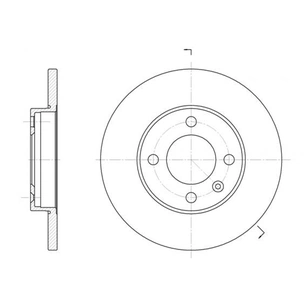 Гальмівний диск REMSA 6088.01 зображення 1