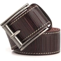 Ремінь Vintage З тисненням Темно-коричневий (20129) - зменшене зображення 1