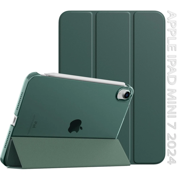 Чехол для планшета BeCover Tri Fold Hard Apple iPad Mini 7 2024 Dark Green (712451) - изображение 1