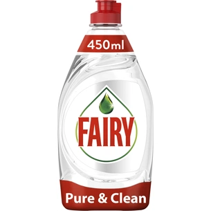 Засіб для ручного миття посуду Fairy Pure & Clean 450 мл (8001090837424) изображение 1