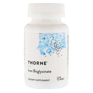 Мінерали Thorne Research Залізо Бігліцінат 25 мг, Iron Bisglycinate, 60 капсул (THR-00345) зображення 1