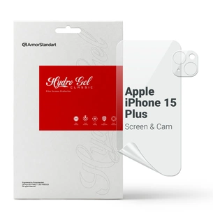 Плівка захисна Armorstandart Kit Clear screen + camera Apple iPhone 15 Plus (ARM80712) изображение 1