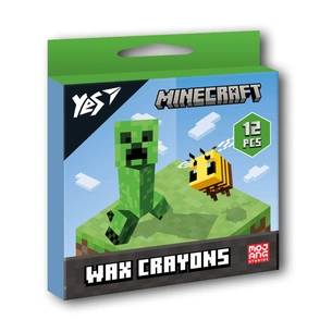 Олівці кольорові Yes Minecraft воскові 12 шт (590142) зображення 1