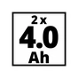 Набір акумулятор + зарядний пристрій Einhell 18V 2x4.0Ah Twincharger Kit (4512112) - зменшене зображення 6