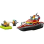 Конструктор LEGO City Човен пожежної бригади 144 деталі (60373) - зменшене зображення 2