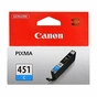 Картридж Canon CLI-451 Cyan PIXMA MG5440/MG6340 (6524B001) - зменшене зображення 1