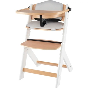Стілець для годування Kinderkraft Enock White Wood з подушкою (5902533917242) зображення 1
