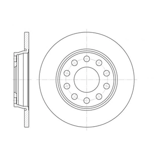 Гальмівний диск REMSA 6731.00 зображення 1