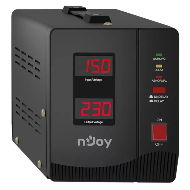 Стабілізатор Njoy Alvis 2000 (AVRL-20002AL-CS01B) AVR, 2 розетки - зображення 3