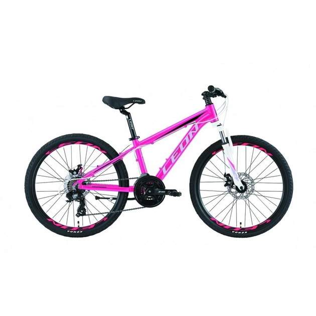 Велосипед Leon 24" JUNIOR AM DD рама-12,5" 2019 рожевий (OPS-LN-24-036) - изображение 1