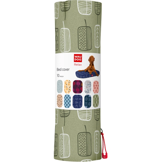 Чохол на матраци для тварин WAUDOG Relax Зелене листя М 80х55 см (1309-0108) - picture 4