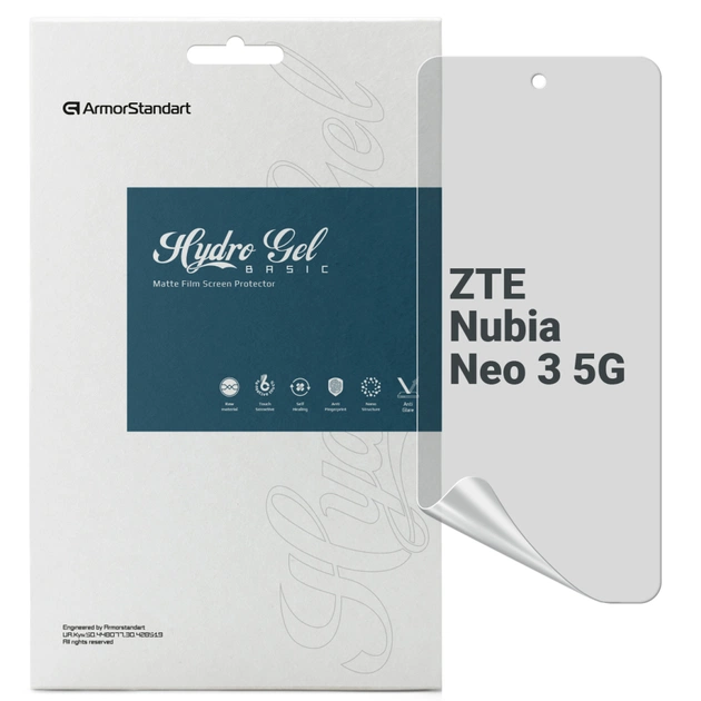 Пленка защитная Armorstandart hydrogel Matte ZTE Nubia Neo 3 5G (ARM88885) - изображение 1