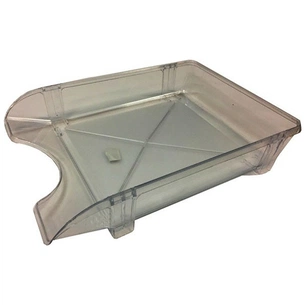 Лоток для паперів Economix горизонтальний пластик, димчастий (E31803-17) изображение 1