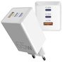 Зарядний пристрій Sigma 2xUSB-C PD65W + 1xUSB QC3.0 GaN X-power PS65-01 white (4827798637715) - зменшене зображення 1