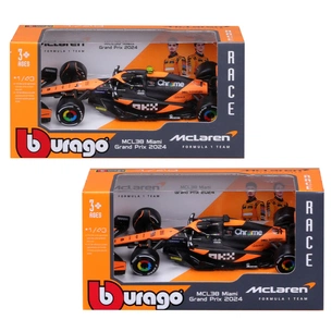 Масштабная модель автомобиля Bburago Автомодель - McLaren F1 MCL38 (2024), 1:43 (18-38214) изображение 1