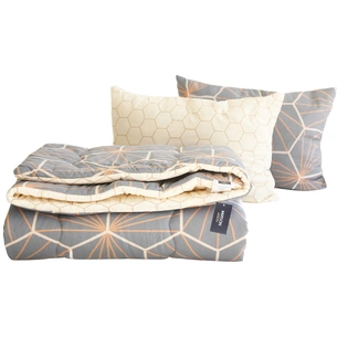 Ковдра MirSon Набір бавовняний Зима №3047 Color Fun Line Geometry ковдра 2 (2200004843063) зображення 1