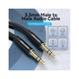 Кабель мультимедийный 3.5mm M to 3.5mm M 1.5m black Vention (BAXBG) - уменьшенное изображение 3