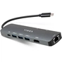Концентратор Vinga USB-C 3.1 to HDMI+RJ45_1Gbps+3xUSB3.0+SD/TF+PD100W (VHYC8) - зменшене зображення 1