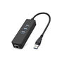 Концентратор Dynamode USB 3.0 Type-A - RJ45 Gigabit Lan, 3*USB 3.0 (USB3.0-Type-A-RJ45-HUB3) - зменшене зображення 1