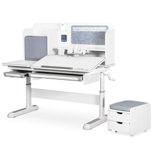 Парта Mealux Winnipeg Multicolor Plus WG Grey (BD-630 WG з тумбою) зображення 1