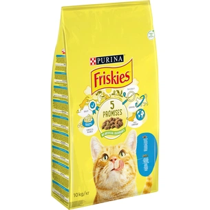 Сухий корм для кішок Purina Friskies зі смаком лосося й овочів 10 кг (5997204515469) зображення 1