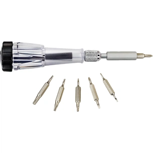 Викрутка Black&Decker з бітами PH000/SL1.5,PH00/SL2.0,PH0/SL2.5,T7,T15,T6, 7шт, АВС пластик (A7197) зображення 1