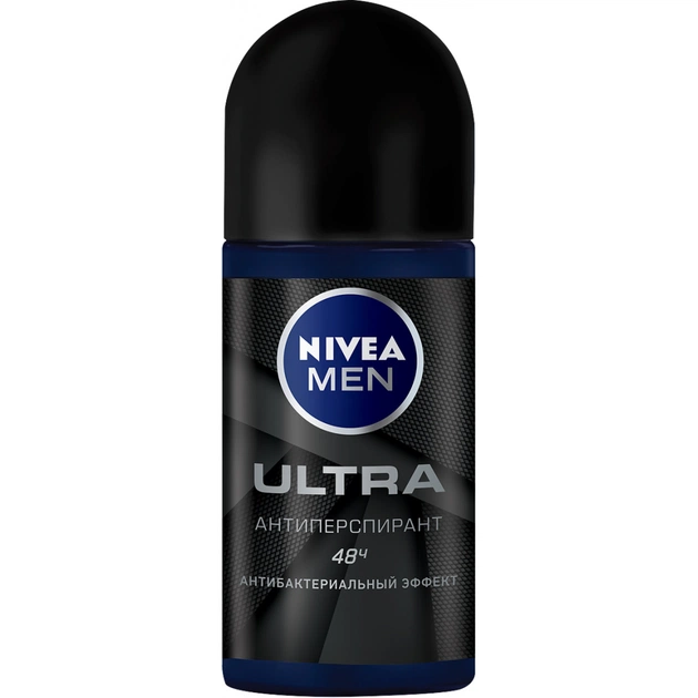 Антиперспірант Nivea Men Ultra з активованим вугіллям кульковий 50 мл (4005900494634/42354963) - зображення 1