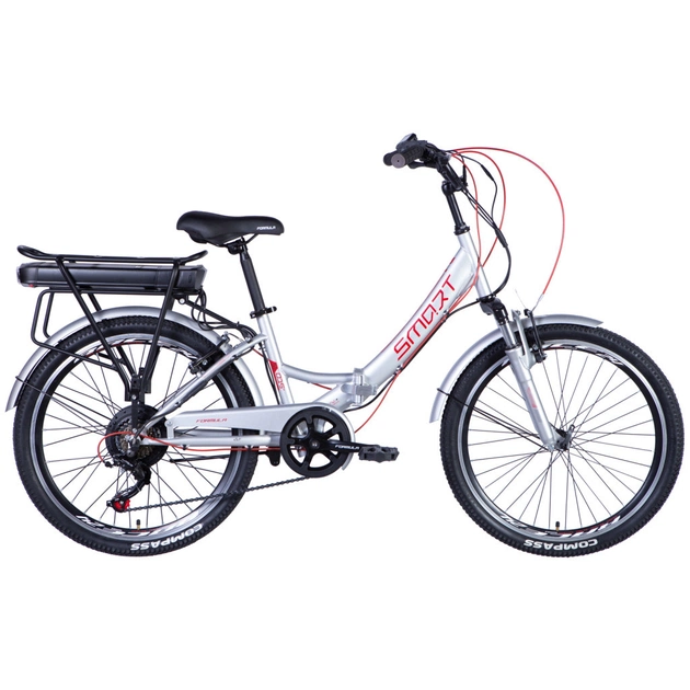 Электровелосипед Formula eSMART FRW AM Vbr 24" 15" 36B 12.5А*г St 2024 Серебристый (ELB-FR-24-029) - изображение 1