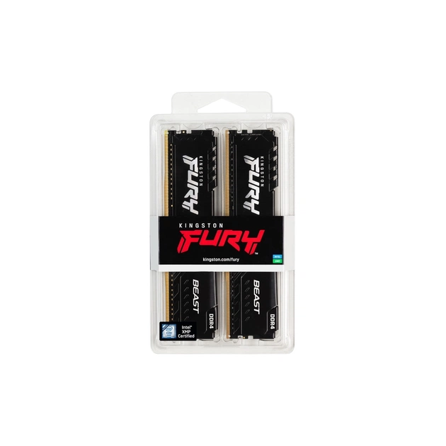 Модуль пам'яті для комп'ютера DDR4 16GB (2x8GB) 3200 MHz Black Kingston Fury (ex.HyperX) (KF432C16BBK2/16WP) - picture 6