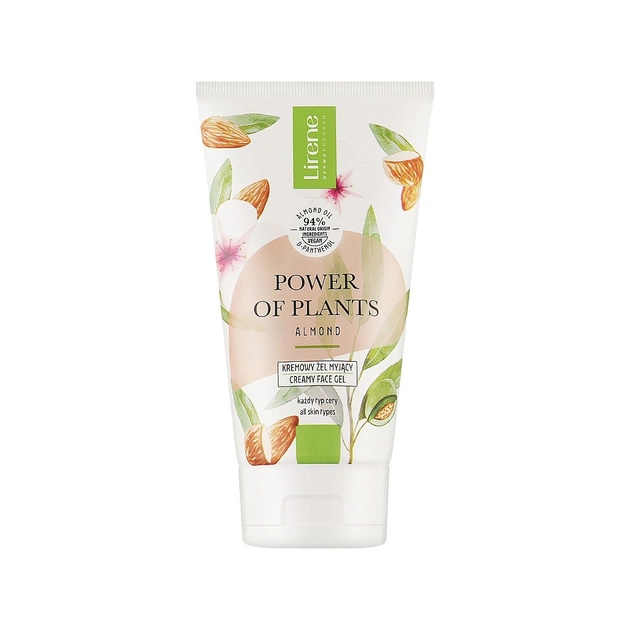 Гель для вмивання Lirene Power Of Plants Almond Creamy Washing Gel Кремоподібний 150 мл (5900717771819) - изображение 1