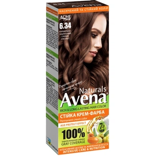 Фарба для волосся Acme Color Avena Naturals Стійка 6.34 - Caramel Chestnut (4823115503268) зображення 1