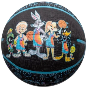 М'яч баскетбольний Spalding Space Jam Tune Squad Roster чорний, мультиколор Уні 7 84582Z (689344412634) зображення 1